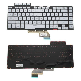 Клавіатури Клавиатуры ^/--/^ Клавиатура для ноутбука ASUS (GU /--/ 502 series) rus, silver, без фрейма, подсветка клавиш ^_^^^ Клавіатура для ноутбука ASUS (GU /--/ 502 series) rus, silver, без фрейму, підсвічування клавіш - фото фото фото