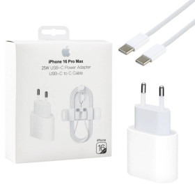 Зарядні пристрої Зарядные устройства ^/--/^ Зарядний пристрій Apple Power Adapter Type-C 25 /--/ W + кабель Type-C тканинний 1 /--/ м для iPhone 16 Pro Max+ ^_^^^ Зарядное устройство Apple Power Adapter Type-C 25 /--/ W + кабель Type-C тканевый 1 /--/ м для iPhone 16 Pro Max+ - фото фото фото