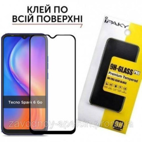 Плівки для екранів Пленки для экранов ^/--/^ Защитное стекло Tecno Spark 6 Go Full Glue Glass (закаленное) ^_^^^ Tecno Spark 6 Go Full Glue Glass - фото фото фото