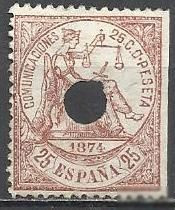 Іспанія Испания ^/--/^ Испания 1874 аллегория Испания 1 /--/ м.гаш.аннуляцией ^_^^^ Іспанія 1874 алегорія Іспанія 1 /--/ м.гаш.аннуляцією - фото фото фото