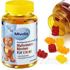 Вітаміни Витамины ^/--/^ Мультивітаміний комплекс для дітей Mivolis Multivitamin-Bärchen Für Kinder 60 шт ^_^^^ Мультивитаминный комплекс для детей Mivolis Multivitamin-Bärchen Für Kinder 60 шт - фото фото фото