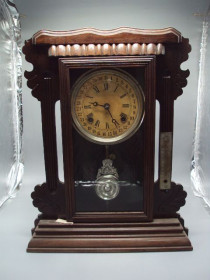 Годинники Часы ^/--/^ Настольные часы настенные Trade Mark Ansonia New York USA корпус дерево 36,5 /--/ х /--/ 46,3 /--/ х /--/ 16,2 см   (№1422) ^_^^^ Настільні годинники настінні Trade Mark Ansonia New York USA корпус дерево 36,5 /--/ х /--/ 46,3 /--/ х /--/ 16,2 см (No /--/ 1422) - фото фото фото