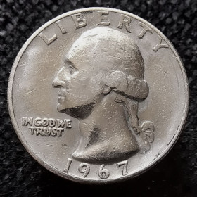 - року - года ^/--/^ США 1/4 долара, 1967 ^_^^^ США 1/4 доллара, 1967 - фото фото фото