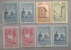 Архітектура Архитектура ^/--/^ СССР 1968 г - Памятники архитектуры, гаш, 12 шт  (см.фото) ^_^^^ СРСР 1968 р. - Пам'ятки архітектури - фото фото фото