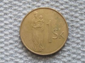 Словаччина Словакия ^/--/^ Словакия 1 крона 1994 года #5104 ^_^^^ Словаччина 1 крона 1994 року #5104 - фото фото фото