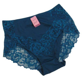 Труси Трусы ^/--/^ Трусы кружевные Teyi 35002 4 /--/ XL бирюзовые ^_^^^ Труси мережеві Teyi 35002 4 /--/ XL бірюзові - фото фото фото