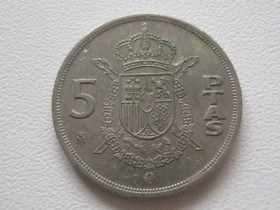 Іспанія Испания ^/--/^ Испания 5 песет 1982 года 32170 ^_^^^ Іспанія 5 песет 1982 року 32170 - фото фото фото