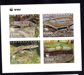 Фауна Фауна ^/--/^ Фауна . Каракалпакия   ** -  WWF - б/з кварт - пресмыкающиеся ^_^^^ Каракалпакія ** - WWF - б/з кварт - плазуни - фото фото фото