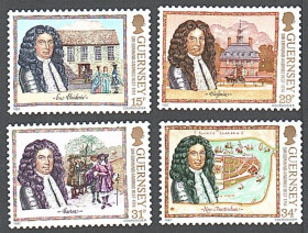 Великобританія Великобритания ^/--/^ Гернси  (1987) Губернатор доминиона Новая Англия Эдмунд Андрос ^_^^^ Гернсі (1987) Губернатор домініону Нова Англія Едмунд Андрос - фото фото фото