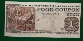 США США ^/--/^ 1 долар США 1998 В Продуктовий купон. Вод. знаки, високий друк. Декларація незалежності ^_^^^ 1 доллар США 1998 В Продуктовый купон. Вод. знаки, высокая печать. Декларация независимости - фото фото фото