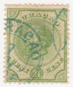 Бенілюкс Бенилюкс ^/--/^ Голландия  ( Антильские острова-Кюрасао) 1876 г.№  7 гашеная ^_^^^ Голландія (Антильські острови-Кюрасао) 1876 р. No 7 гашена - фото фото фото
