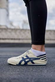 Кросівки Кроссовки ^/--/^ Asics Onitsuka Tiger Mexico 66 Slip On Paraty Cream Navy 36 - фото фото фото