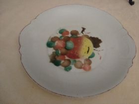 Кухонне начиння, посуд, столове срібло Кухонная утварь, посуда, столовое серебро ^/--/^ Антикварное Блюдо Фрукты Фарфор СССР Барановка 1950 годов №968 ^_^^^ Антикварне Блюдо Фрукти Фарфор СРСР Баранівка 1950 років No /--/ 968 - фото фото фото