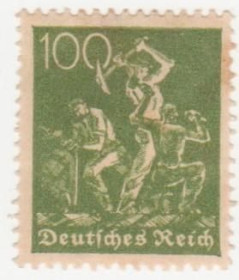 Веймарська республіка Веймарская республика ^/--/^ Германия   ( Рейх) 1922 г. №  185 * ^_^^^ Німеччина (Рейх) 1922 р. No 185* - фото фото фото