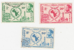 Ефіопія Эфиопия ^/--/^ Эфиопия 1958 г. № 432-434 гашеная серия ^_^^^ Ефіопія 1958 р. No 432-434 гашена серія - фото фото фото