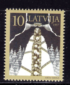 Балтійські країни Балтийские страны ^/--/^ Латвия  1997 г MNH - Рождество ^_^^^ Латвія 1997 MNH - Різдво - фото фото фото