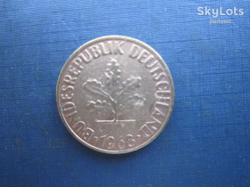 НДР, ФРН ГДР, ФРГ ^/--/^ Монета 10 пфенігів Німеччина ФРН 1968 D ^_^^^ Монета 10 пфеннигов Германия ФРГ 1968 D - фото фото фото