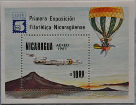 Інше Другое ^/--/^ Никарагуа Филвыставка Транспорт Авиация 1983 ^_^^^ Нікарагуа Філвиставка Транспорт Авіація 1983 - фото фото фото