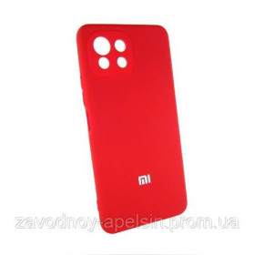 Чохли, бампера Чехлы, бампера ^/--/^ Xiaomi Mi 11 lite Чехол силикон Защита камеры (красный) ^_^^^ Xiaomi Mi 11 lite Чехол силікон Захист камери (червоний) - фото фото фото