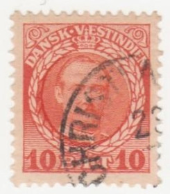 Скандинавія Скандинавия ^/--/^ Датская Вест-Индия 1907 г.№ 37 гашеная ^_^^^ Данська Вест-Індія 1907 р. No 37 гашена - фото фото фото