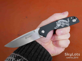 Ножі, мультітули Ножи, мультитулы ^/--/^ Ganzo G /--/ 6803-TG - Тигр, 8 /--/ CR /--/ 14 Stonewash, G /--/ 10 Black, Tactical, EDC, Outdoor, Liner Lock - фото фото фото