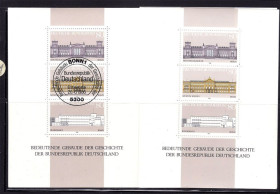 НДР, ФРН ГДР, ФРГ ^/--/^ Германия   1986 г MNH + гаш.  - 2 блока ^_^^^ Німеччина 1986 MNH + гаш. - 2 блоки - фото фото фото