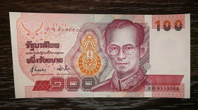 Таїланд Таиланд ^/--/^ THAILAND 100 батів Таїланд 1994 Підпис тип 9. Стан ^_^^^ THAILAND 100 батов Таиланд 1994 Подпись тип 9. Состояние - фото фото фото
