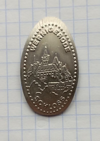 Інше Другое ^/--/^ жетон с изображением замка Вернигероде  Германия ^_^^^ жетон із зображенням замку Вернігероде Німеччина - фото фото фото