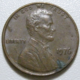 Обігові Обиходные ^/--/^ США 1 цент 1976 року #40036 ^_^^^ США 1 цент 1976 года #40036 - фото фото фото