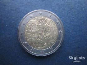Сучасні c  року Современные c  года ^/--/^ Монета 2 євро Німеччина 2019 D J 30 років падіння Берлінського мура ^_^^^ Монета 2 евро Германия 2019 D J 30 лет падения Берлинского мура - фото фото фото