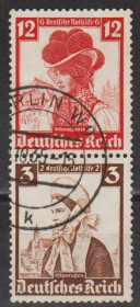 Третій Рейх (-) Третий Рейх (-) ^/--/^ 1935 - Рейх - Народні костюми S 235 Mi.593 588 _гаш ^_^^^ 1935 — Рейх — Народные костюмы S 235 Mi.593 588 - фото фото фото