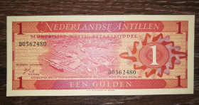 Карибський басейн Карибский бассейн ^/--/^ NETHERLANDS ANTILLES Нідерландські Антіли 1 гульден 8 вересня 1970 UNC ^_^^^ Нидерландские Антилы 1 гульден 8 сентября 1970 UNC - фото фото фото