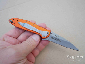 Ножі, мультітули Ножи, мультитулы ^/--/^ Kershaw Leek 1660 /--/ OR, Aluminum Orange, 8 /--/ Cr /--/ 13 /--/ MoV, Replica,  Assisted, EDC, Liner Lock ^_^^^ Kershaw Leek 1660 Assisted, Aluminum Orange, 8 /--/ Cr /--/ 13 /--/ MoV, Replica, EDC, Liner Lock - фото фото фото