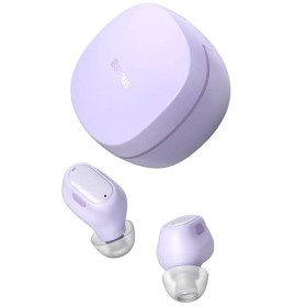 Навушники, гарнітури Наушники, гарнитуры ^/--/^ Навушники Bluetooth бездротові Baseus WM /--/ 01 вакуумні з мікрофоном Purple ^_^^^ Наушники Bluetooth беспроводные Baseus WM /--/ 01 вакуумные с микрофоном Purple - фото фото фото