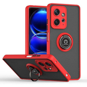 Чохли, бампера Чехлы, бампера ^/--/^ Чохол Fiji Colorframe для Xiaomi Redmi Note 12 матовий бампер з кільцем підставкою Red ^_^^^ Чехол Fiji Colorframe для Xiaomi Redmi Note 12 матовый бампер с кольцом подставкой Red - фото фото фото
