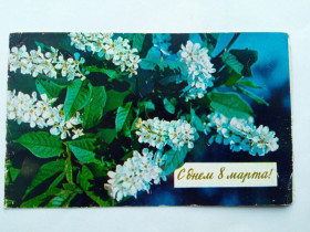 СРСР СССР ^/--/^ Открытка СССР 1977 г. С ДНЕМ 8 МАРТА ! &amp;quot;ПРАВДА&amp;quot;. Фото Б. РАСКИНА, двойная, чистая. ^_^^^ Листівка СРСР 1977 З Днем 8 березня ! &amp;quot; правда &amp;quot; Фото Б. РАСКІНА, подвійна, чиста. - фото фото фото