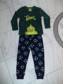 Піжами, халати Пижамы, халаты ^/--/^ Prom             (  9 - 10 лет ) GRINCH детская  пижама флисовая на мальчика гринч Б / У ^_^^^ Prom ( 9 - 10 років) GRINCH дитяча піжама флісова на хлопчика грінч Б / У - фото фото фото