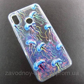 Чохли, бампера Чехлы, бампера ^/--/^ Huawei P Smart plus (INE-LX /--/ 1) Чехол Аквариум Плавающие блестки (медузы) ^_^^^ Huawei P Smart plus (INE-LX /--/ 1) Чехол Акваріум Плаваючі блискавки (медузи) - фото фото фото