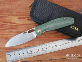 Ножі, мультітули Ножи, мультитулы ^/--/^ CJRB Ekko, AR-RPM /--/ 9 Steel, Micarta Green, Caged Ceramic Ball Bearing, Outdoor, Flipper, EDC, Liner Lock - фото фото фото
