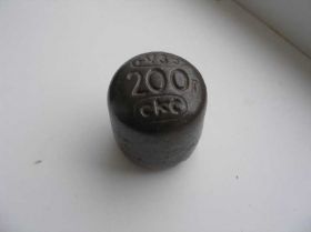 Інше Другое ^/--/^ Гиря каменная СССР 1935 г. 200 г Серп и молот СКС ^_^^^ Гиря кам'яна СРСР 1935 р. 200 г Серп і молот СКС - фото фото фото