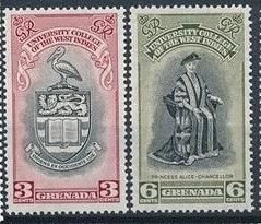 Інше Другое ^/--/^ Гренада Геральдика Принцесса Алиса Баттенберг 1951 ^_^^^ Гренада Геральдика Принцеса Аліса Баттенберг 1951 - фото фото фото