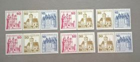 Архітектура Архитектура ^/--/^ Германия Берлин Архитектура 1977 с зубцовкой и без ^_^^^ Німеччина Берлін Архітектура 1977 з зубцівкою і без - фото фото фото