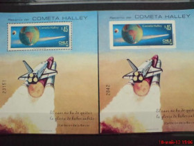 Освоєння космосу Освоение космоса ^/--/^ Чили Chile 1985 Mi Bl 1 /--/ A Halley's Comet, Space MNH ^_^^^ Chile 1985 Mi Bl 1 /--/ A Halley's Comet, Space MNH - фото фото фото