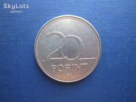 Угорщина Венгрия ^/--/^ Монета 20 форинтов Венгрия 1993 флора цветок ^_^^^ Монета 20 форинтів Угорщина 1993 флора квітка - фото фото фото