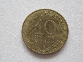 Франція Франция ^/--/^ Франция 10 сантимов 1984 года #15958 ^_^^^ Франція 10 сантимів 1984 року #15958 - фото фото фото
