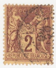 Франція Франция ^/--/^ Франция 1877 г.№ 70 гашенная ^_^^^ Франція 1877 р. No 70 гашена - фото фото фото