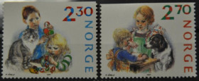 Інше Другое ^/--/^ Норвегия Дети Фауна Кошки Собаки 1987 ^_^^^ Норвегія Діти Фауна Кішки Собаки 1987 - фото фото фото