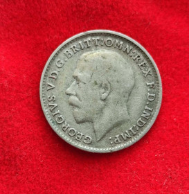Георг V (-) Георг V (-) ^/--/^ Монета 3 пенса 1921 года оригинал серебро Великобритания  король Георг Пятый rn /--/ 254 ^_^^^ Монета 3 пенса 1921 оригінал срібло Великобританія король Георг П'ятий rn /--/ 254 - фото фото фото