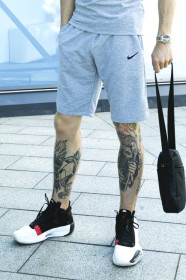 Шорти Шорты ^/--/^ Шорты мужские трикотажные Nike светло-серые ^_^^^ Шорти чоловічі трикотажні Nike світло-сірі - фото фото фото