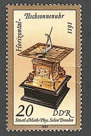 НДР, ФРН ГДР, ФРГ ^/--/^ Германия, ГДР  (1983) Солнечные часы ^_^^^ Німеччина, НДР (1983) Сонячний годинник - фото фото фото